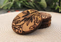 Engraved Coaster Set of 4 - Ginkgo Filigree