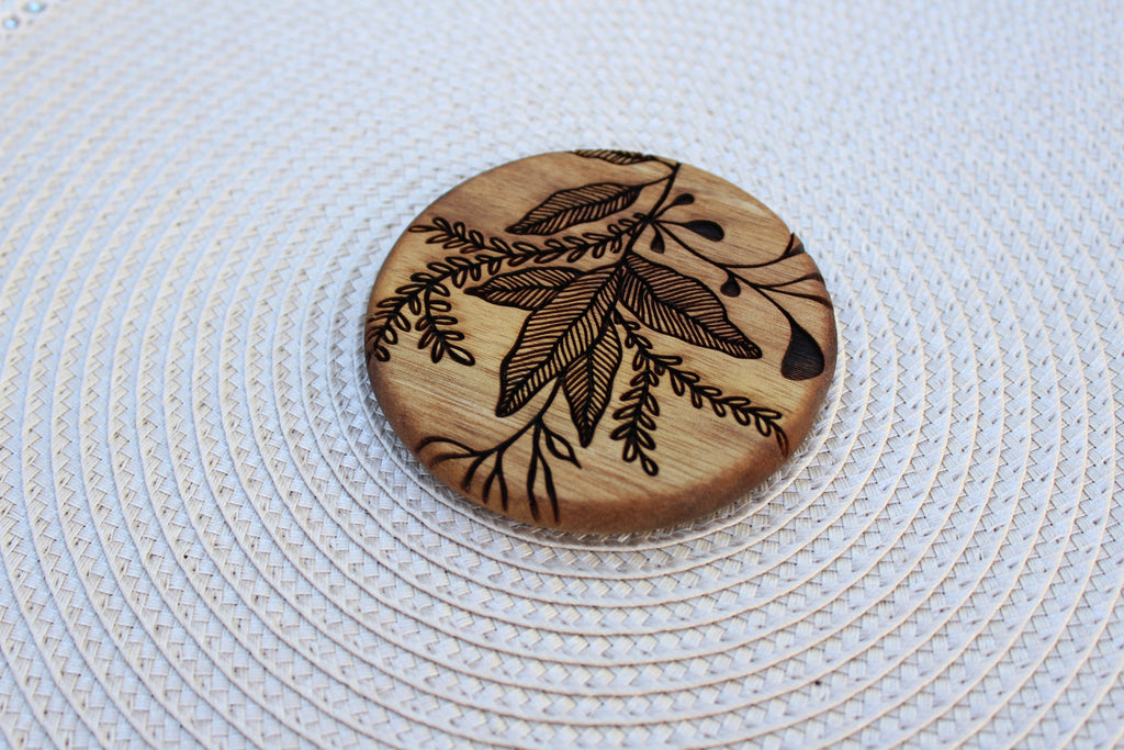Coaster Set of 4 - Elegant Botanicals