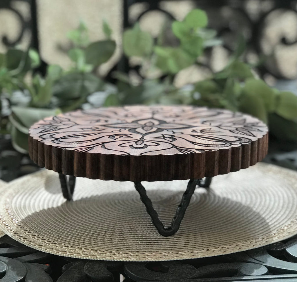 Acacia Wood Trivet - Forest Filigree