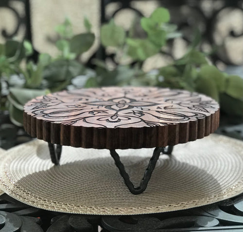 Acacia Wood Trivet - Forest Filigree