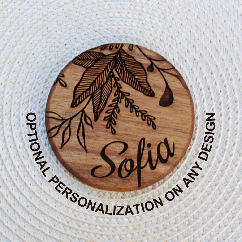 Coaster Set of 4 - Elegant Botanicals