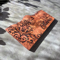 Rustic Olive Wood Cutting and Serving Board - Iron Filigree