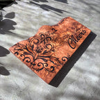 Rustic Olive Wood Cutting and Serving Board - Iron Filigree